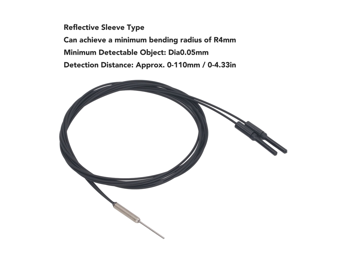 Sensor De Fibra Ótica Laxiscreed Com Alcance De Deteção Até 110mm E Cabo De 1m De Comprimento