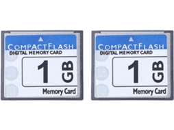 2 Cartões de Memória Compact Flash Profissionais de 1 Gb para Câmeras. SFUSHOS