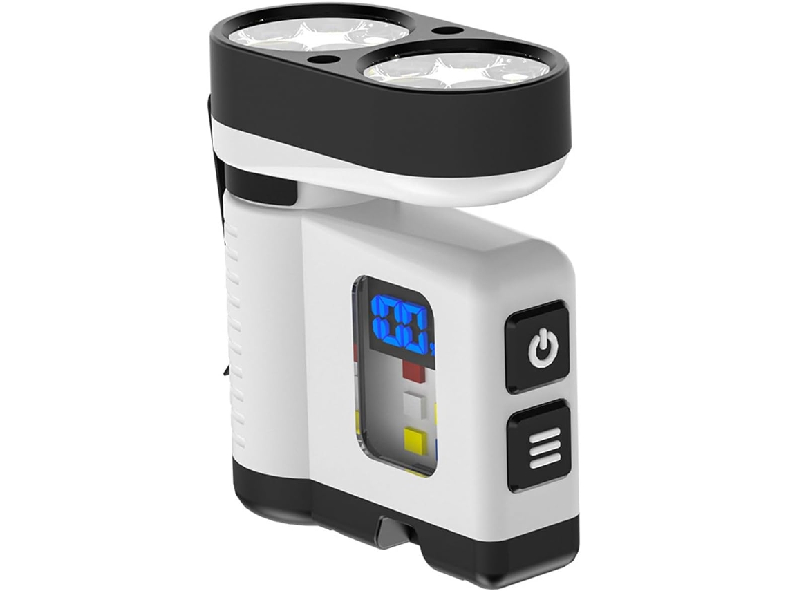Lanterna De Trabalho Portátil Com 10 Leds, 4 Modos Iluminação, Base