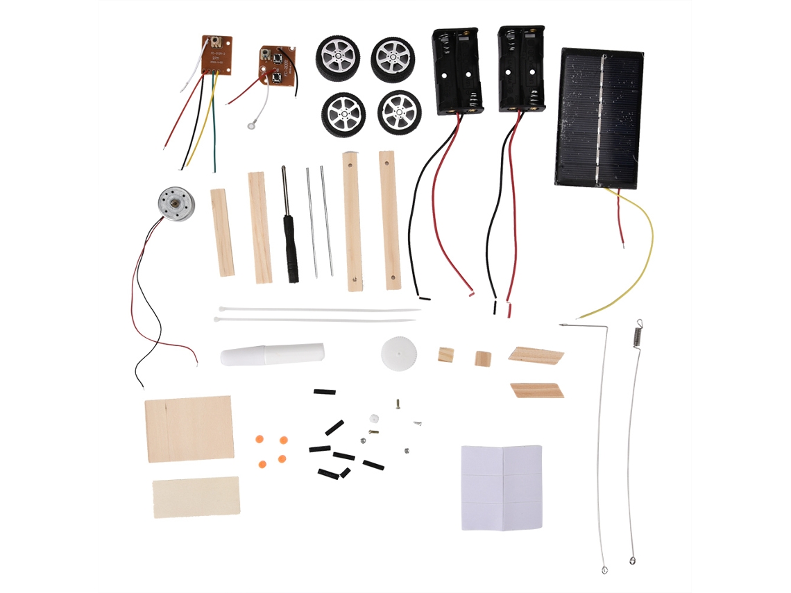 Mali conjunto de Carro Rc Solar Montado Diy Educativo para Crianças com Controle Remoto