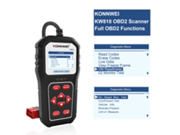 Konnwei Kw818 Universal Car Obdii Scanner Ferramenta Código Automático Leitor Preto
