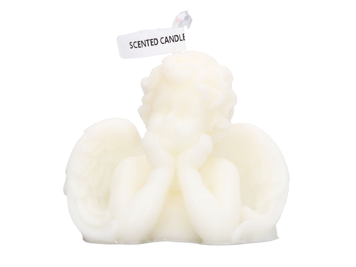 Velas de cera de soja Ats com aroma de anjo, velas decorativas fofas para casa, quarto, banheiro, casamento, mãos nas bochechas, brancas.