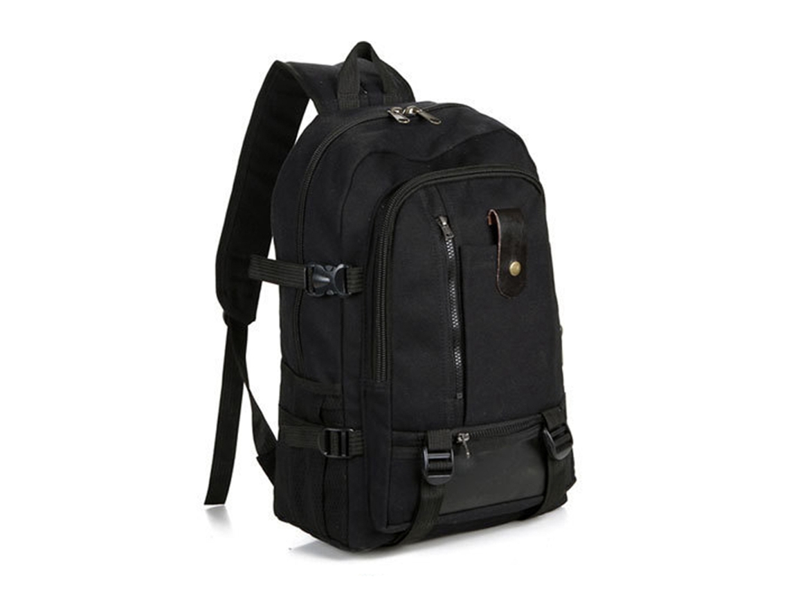 Mochila Business de lona, grande capacidade, para homem, escolar, camping, hiking, viagem