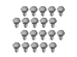 Parafusos De Cabeça Sextavada 1/4-20 X 1/2" Em Aço Inoxidável A2-70