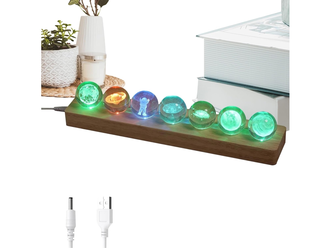 Mesa com base em formato de bola de cristal