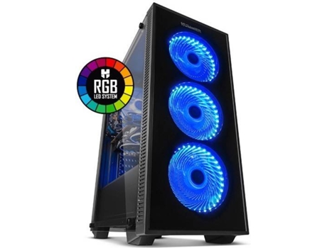 Caixa PC NOX HUMMER TG RGB — ATX