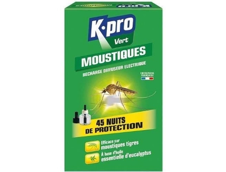 Recarga de Proteção Noturna K Pro Vert 45 para Difusor Elétrico