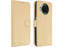Bolsa Xiaomi Mi 10t Lite Livro Carteira Dourado