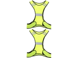 Colete Refletivo De Alta Visibilidade De Duas Peças Com Bolso Ajustável Para Corrida E Ciclismo, Uni Gokoco