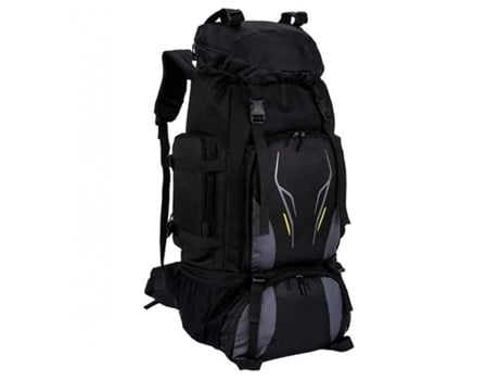 Mochila para viagem montanhismo escalada acampamento trekking 70L mochila masculina feminina à prova d'água preta DED