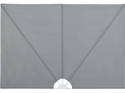 Side Awning, Side Awnings Vidaxl Cinzeto Tecido (400 X 200 Cm)