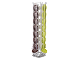 Suporte para Cápsulas de Café Nova Line, compatível com Cápsulas, em Aço Cromado (32p)
