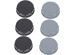 Unomor Tampões De Drenagem Plástico 45mm, Capas Protetoras Para Ralos, Preto E Cinza, Conjunto De 6 Peças Para