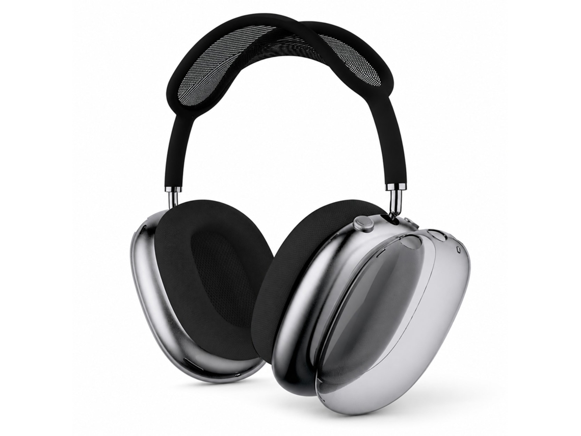 Capa Zruxe Para Airpods Max Silicone Preto (proteção Total, Toque Suave, Fácil Instalação)