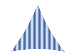 Vidaxl Vela De Sombra 6 X 6 X 6 M Hdpe Triangular Azul E Branco