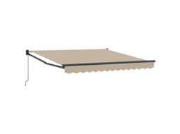 Conjunto 1 Toldo Externo Vidaxl Bege Poliéster (350 X 250 Cm)