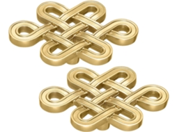 Abaodam Conjunto De 2-puxadores Armário Em Latão Dourado, Design Moderno E Toque Delicado, Ideal Para Quarto E