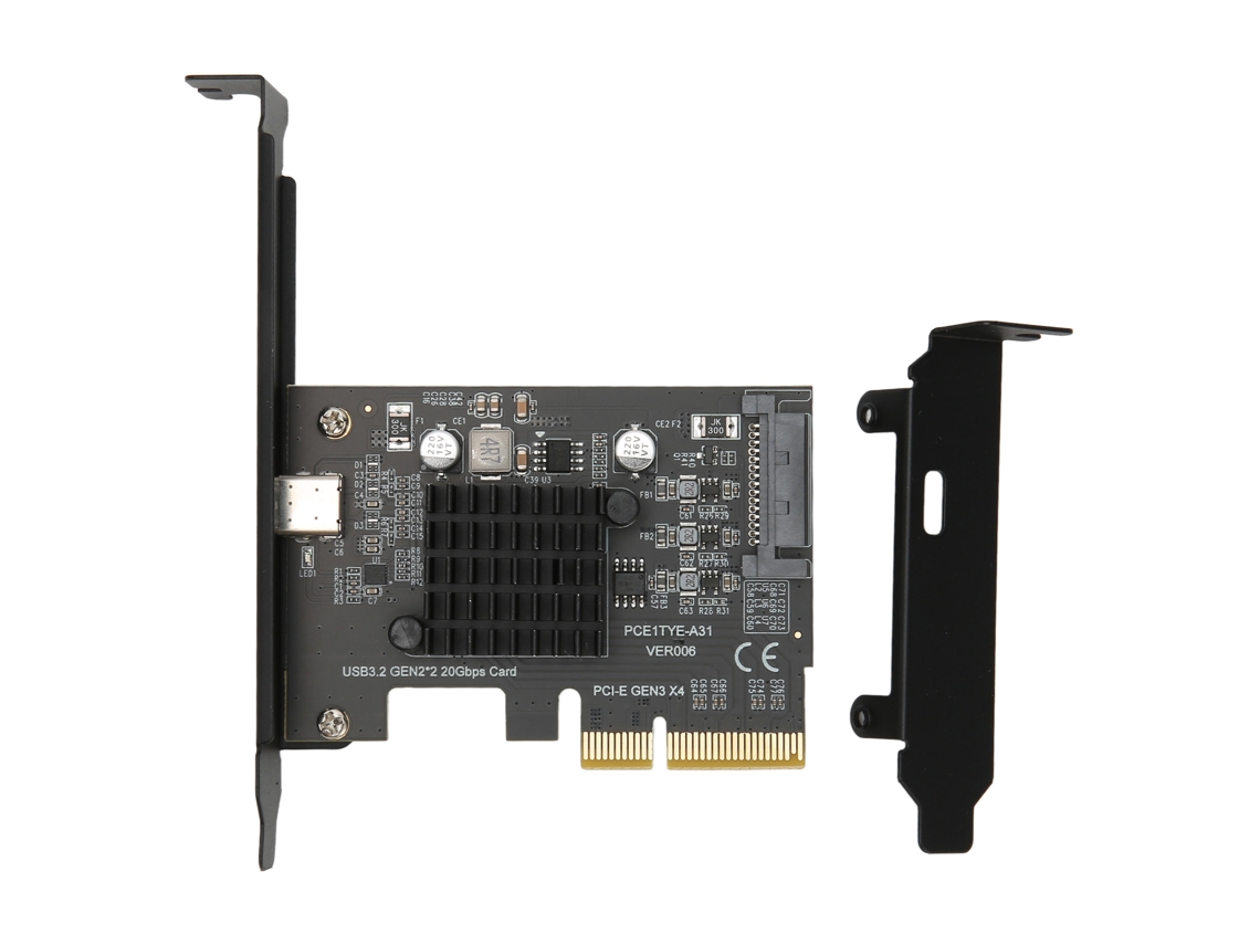 Placa De Expansão Usb3.2 Pci E 4x 20gbps Gen2x2 Com Chip Asm3242 Para Windows 10 11