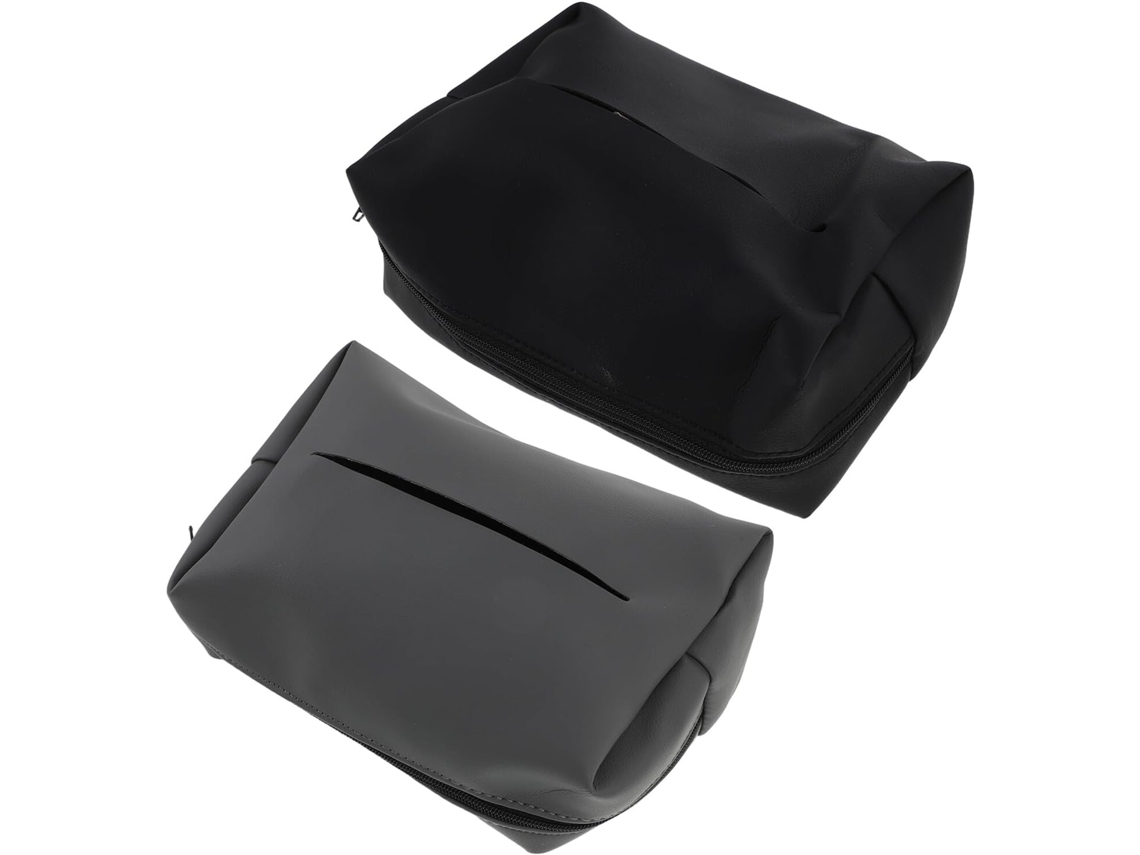 Conjunto De 2 Porta-lenços Papel Para Carro Com Base Ventosa Antiderrapante,caixa Lenços Em...