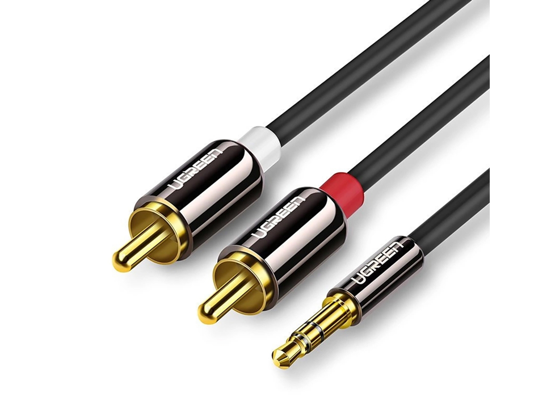 Cabo Dual To Audio High Fidelity Ugreen Premium Preto