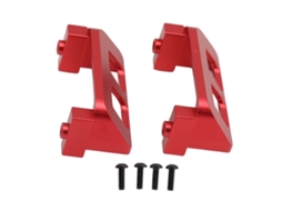 Mali protetor de Servo Rc de Liga de Alumínio para Traxxas e Revo Vxl 1/16 Slash4wd Summit Vermelho