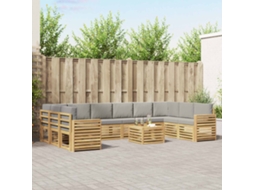 Vidaxl Conjunto De Sofás Para Exterior 11 Unid. Poliéster