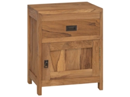 Vidaxl Mesa De Cabeceira Teca Maciça 40x30x50 Cm