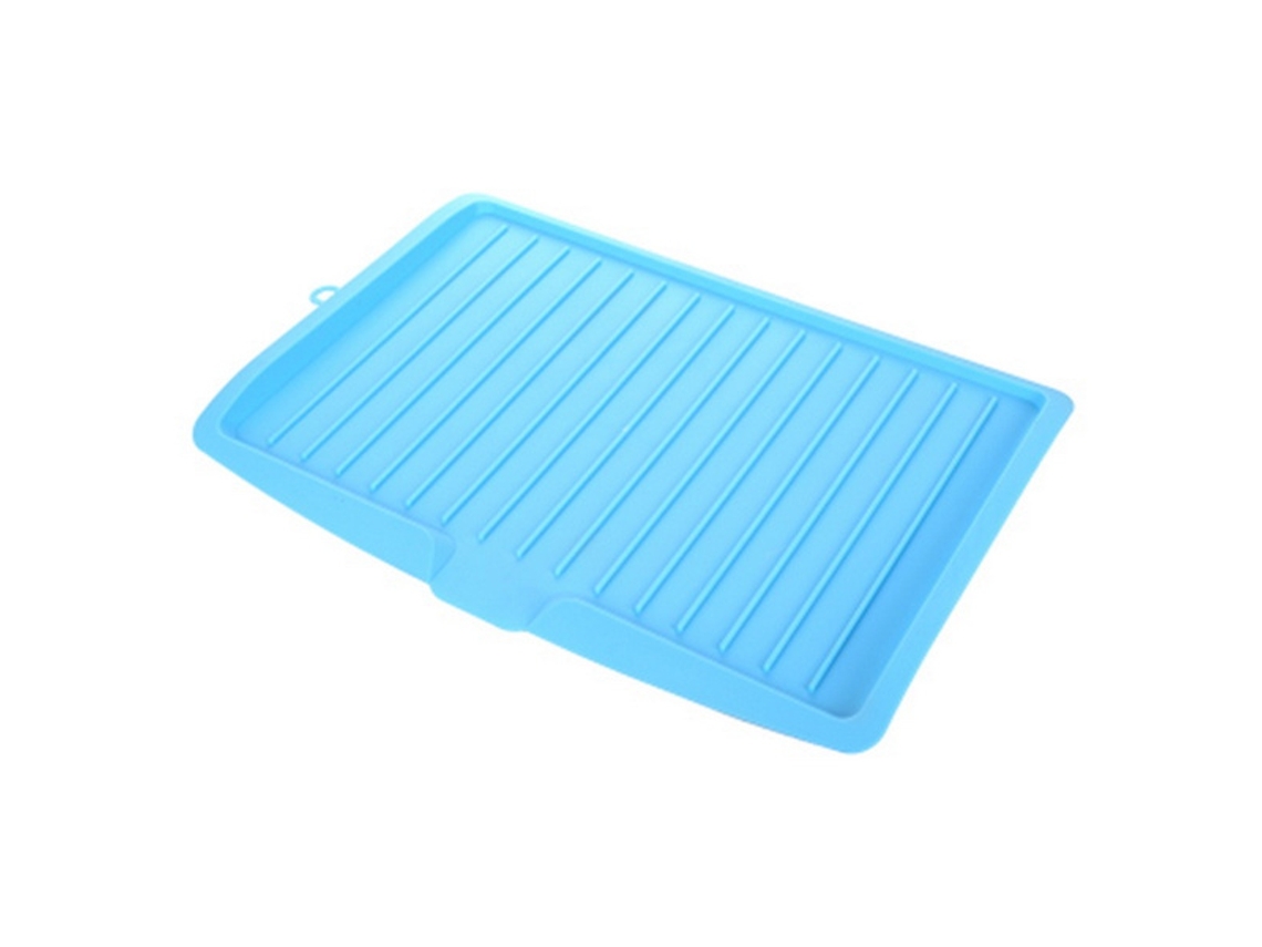 Tapete De Mesa De Silicone Para Cozinha, Escorredor De Pratos, Impermeável, Isolante, Antiderrapante, 1 Unidade Aquaforge (azul)