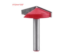 Broca Cnc De Carpintaria Em Aço De Tungstênio Com Ranura Em V 6mm Eixo 6*32mm*150°