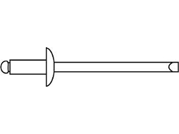 Rebite Cego CHEMITOOL Din 7337A 5X14 Aço