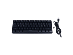 Aetheria teclado Gamer 61 Teclas 3 Modos Rgb Backlit Bluetooth Sem Fio e com Fio Preto