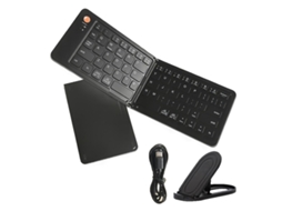 Teclado Bluetooth dobrável TAISHENGDA portátil em duas partes
