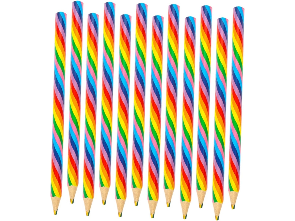 12pièces Crayons Multicolores Pour Garçon Fille De Scolarité Et Souvenirs Colorés Pour Fêtes Garçon Fille