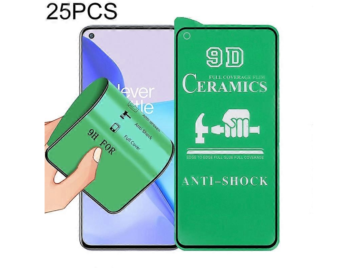 Película De Cerâmica 9d Com Cola Para Tela Inteira, Pacote Com 25 Unidades, Para Oneplus 9.