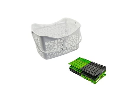 Cesta Rígida Com 24 Clipes 19 X 14,5 X 11 Cm Jobgar