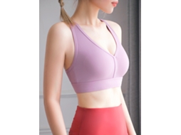 Yncm-top Yoga Feminino Sem Fio Nylon Elastano 75-25