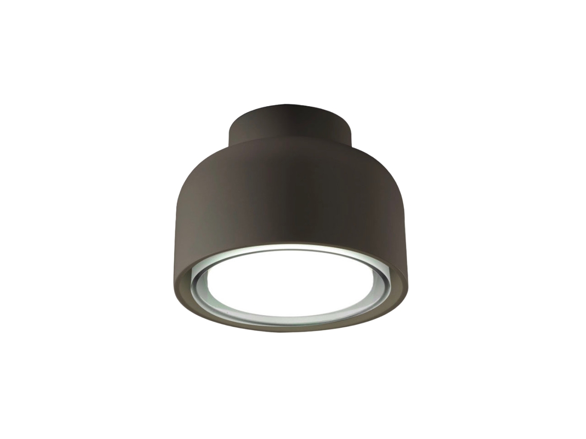 Plafon Moderno Bottone Em Alumínio Bronze 1xgx53