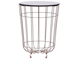 Vidaxl Mesa De Centro Ø 40 Cm Dourado