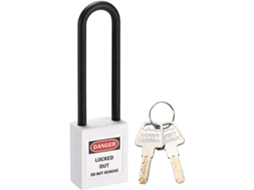 Cadeado de Identificação com Chave, Vários Modelos Cadeados Segurança, Plástico, 7,6 Cm (3 CHABERLU