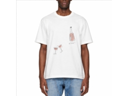 Camiseta Rockinstone Vino For Two Lauren Emmett Art - Estilo de Designer Exclusivo