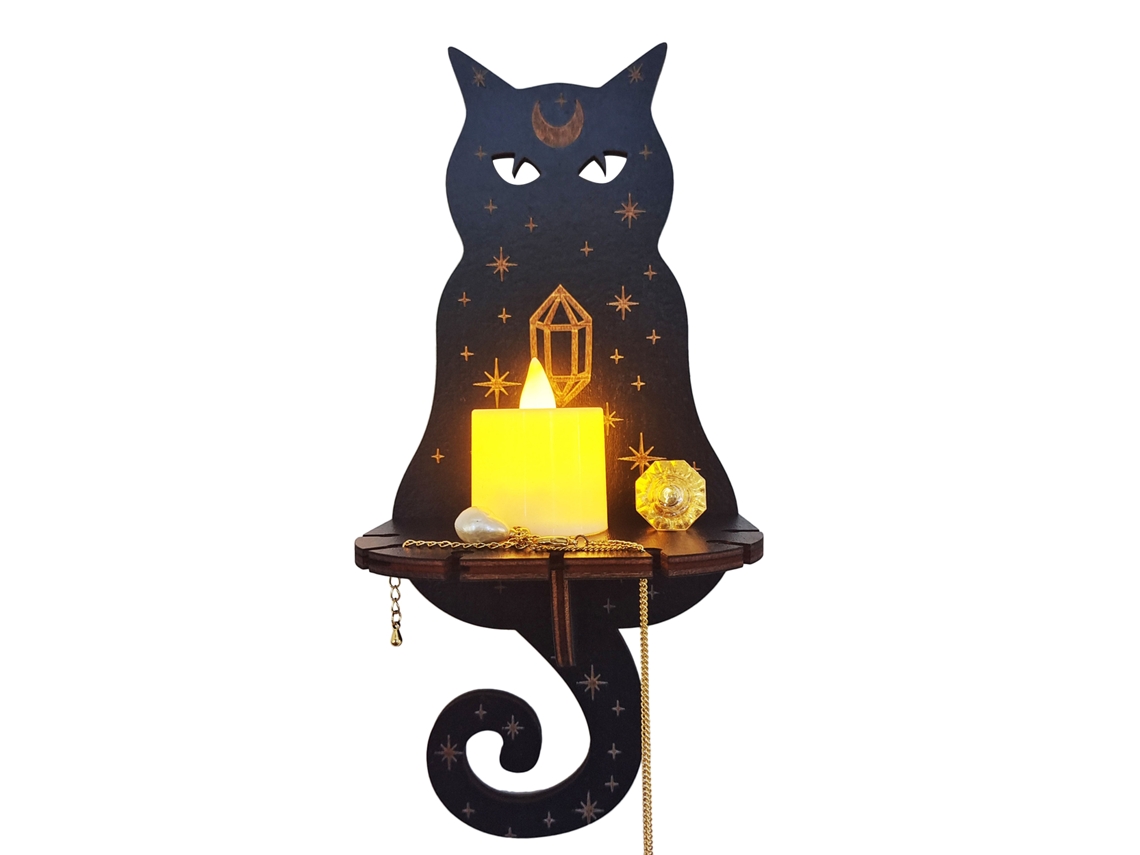 Vela de Pendurar em Madeira com Lâmpada Led Creativa e Design Original LAXISCREED