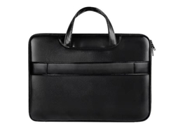 Lurelia Bolsa Para Macbook Impermeável, Compacta, Acolchoada, Bolso Extra, Cor Preta