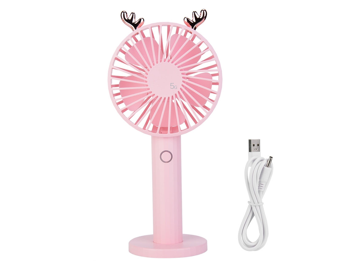 Ventilador Portátil Plegable Recargable Mini Usb Con Espejo