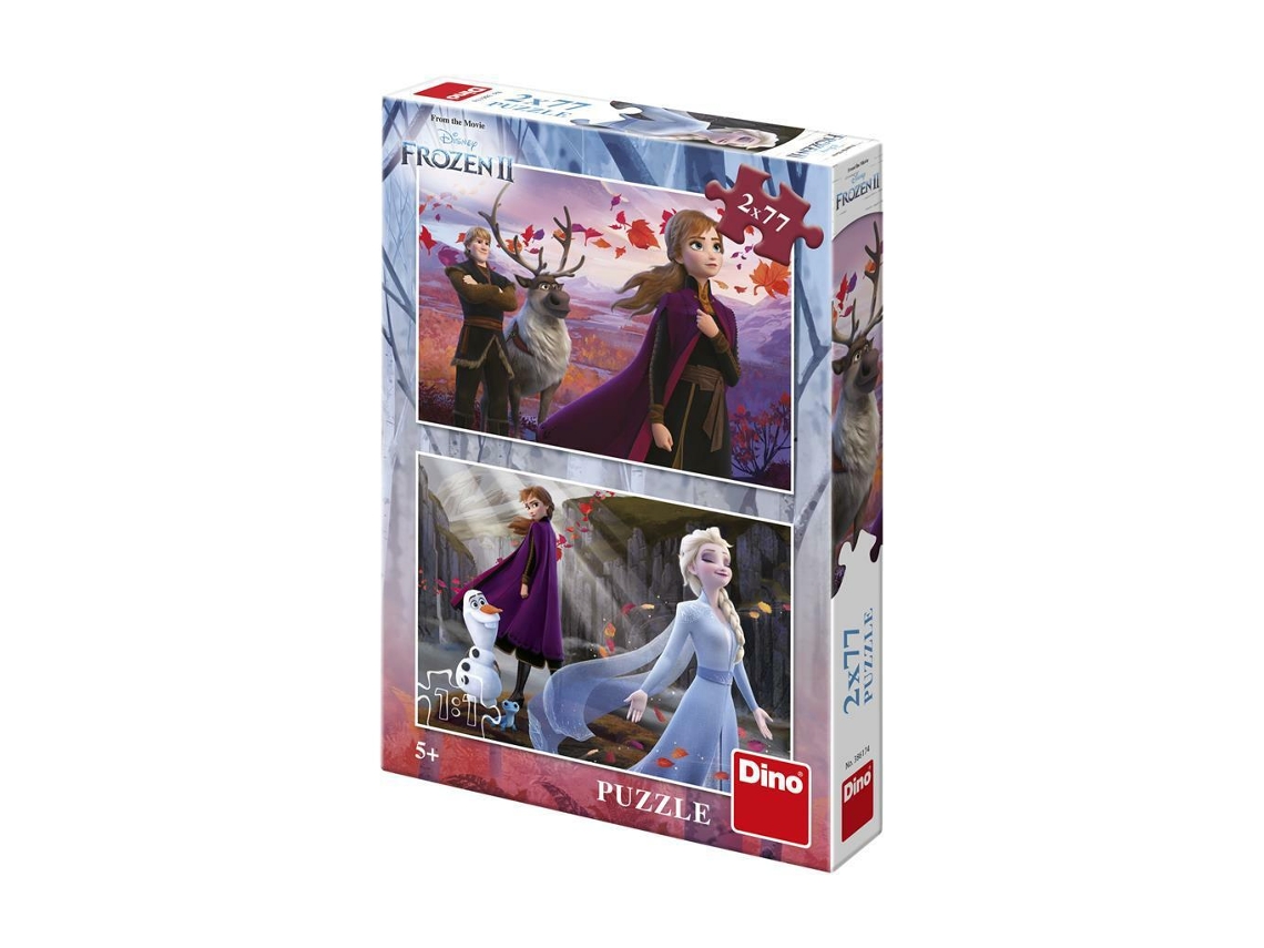 Puzzle 2X77 Pcs Frozen 2 Disney Dino