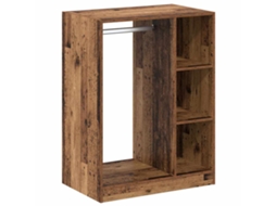 Conjunto 1 Guarda-roupa Moderno Vidaxl Castanho Derivados De Madeira (77 X 48 X 102 Cm)