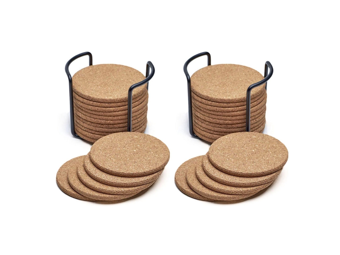 Conjunto de 4 porta copos boêmios em macramê AQUAFORGE