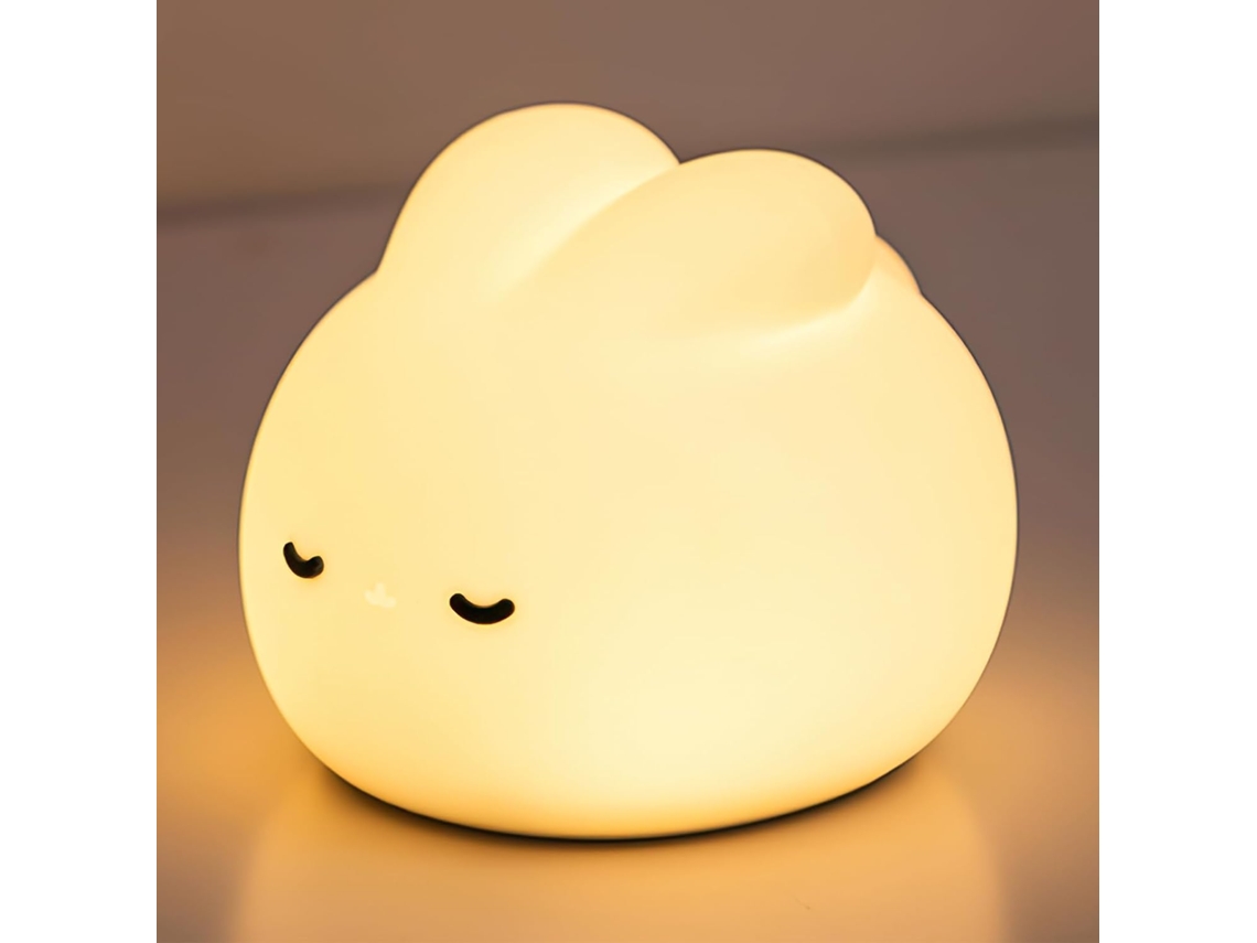 Luminária Noturna Coelho, Design Fofo De 3 Níveis Intensidade Luz,