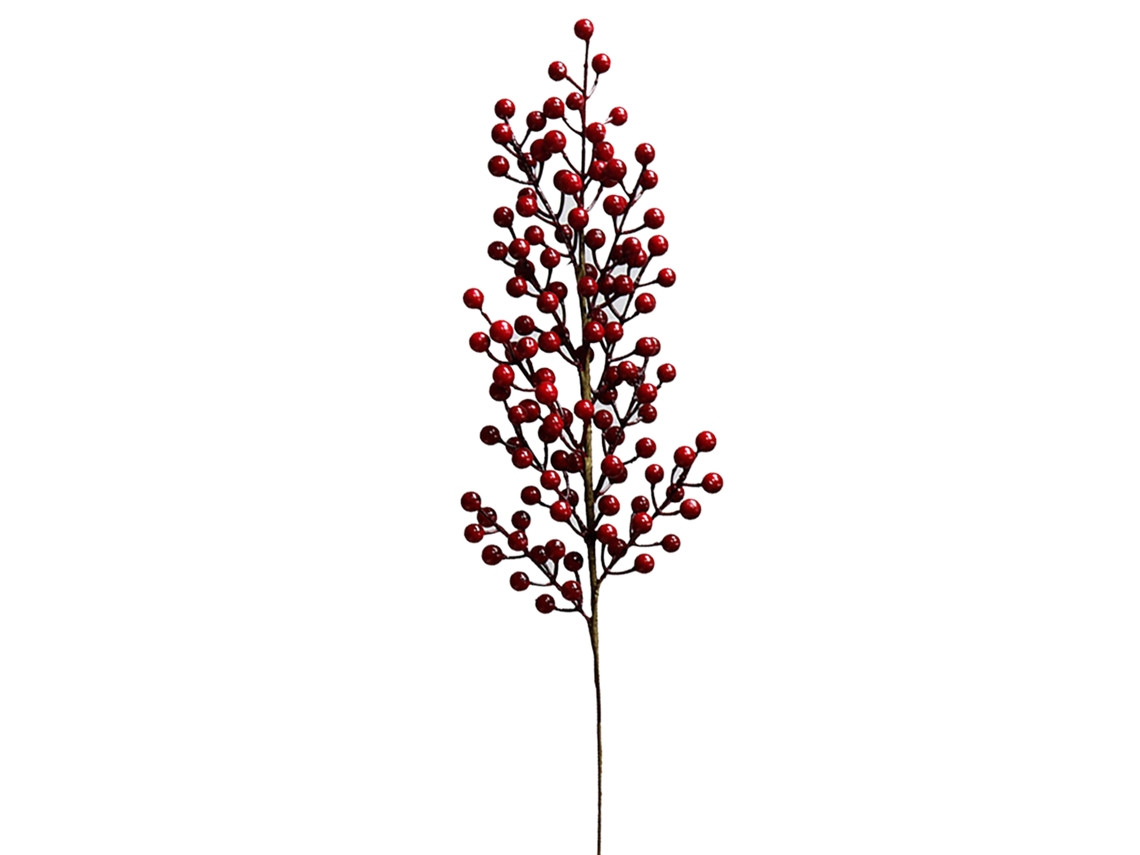 Décoração Natalícia com Folhas de Hera Vermelhas de 70cm LAXISCREED