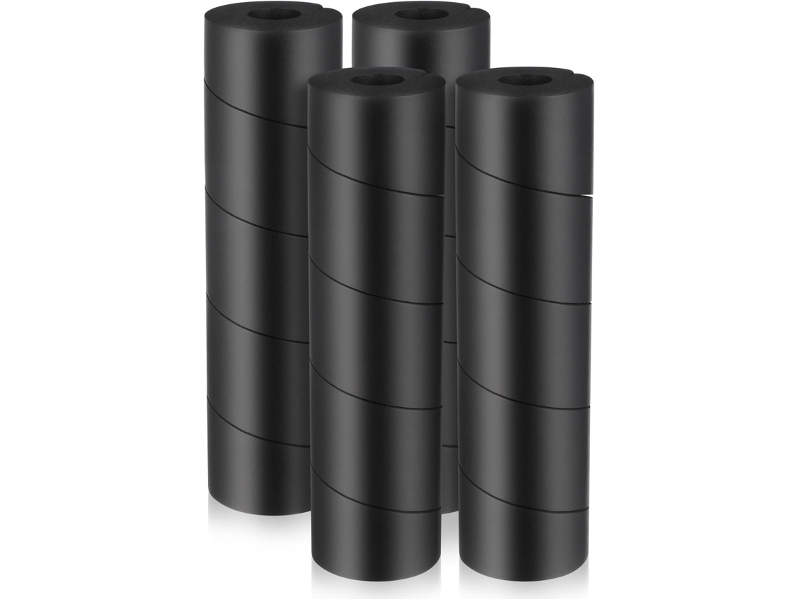 Protetores De Dedos Ajustáveis Para Pés Cama, Conjunto De 4 Peças, Preto, Capas Flexíveis Para Pés De Móveis, Almofadas