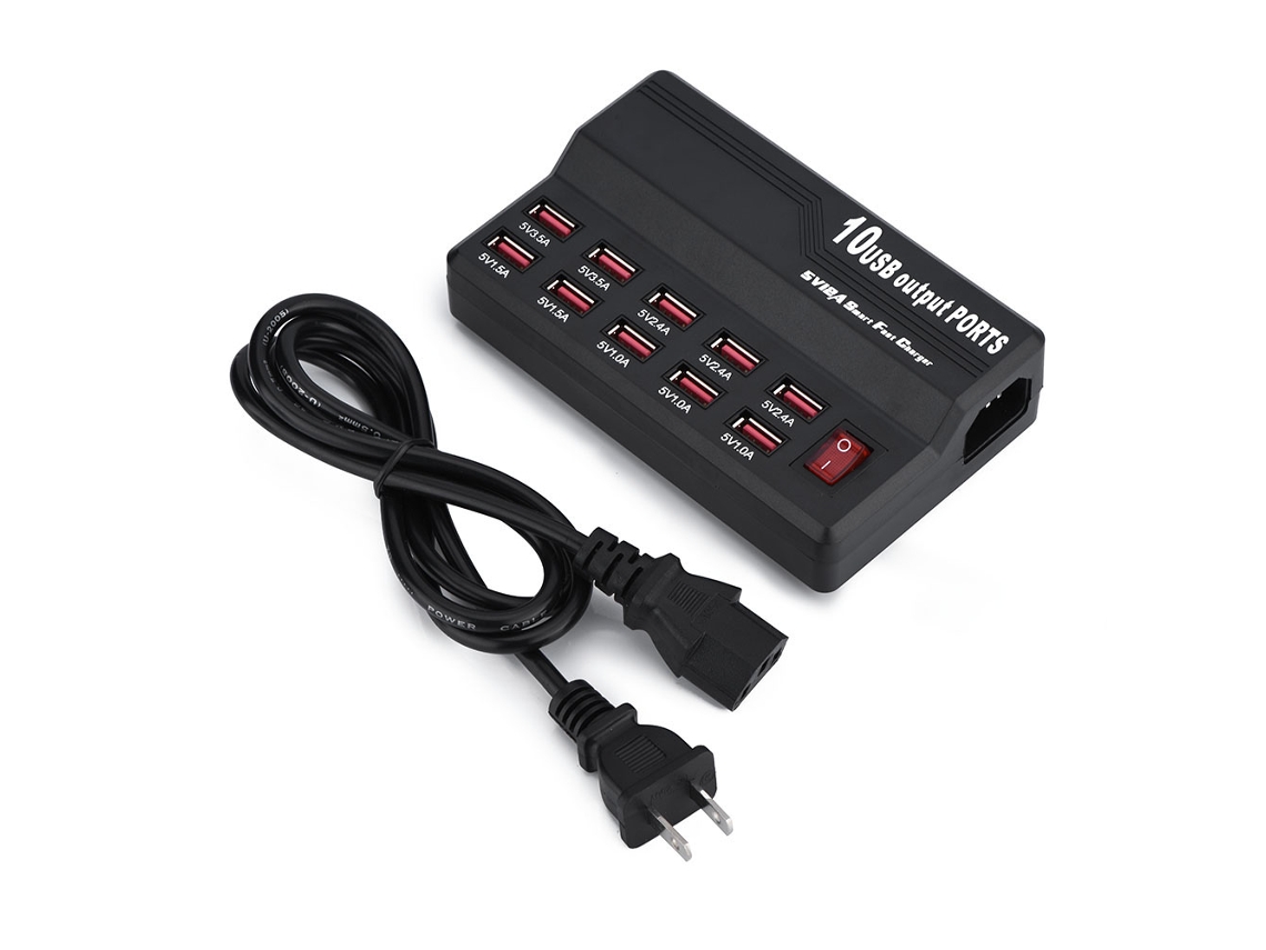 Carregador Inteligente Rápido Usb (porta Usb De 10 Portas, Potência De 60w)